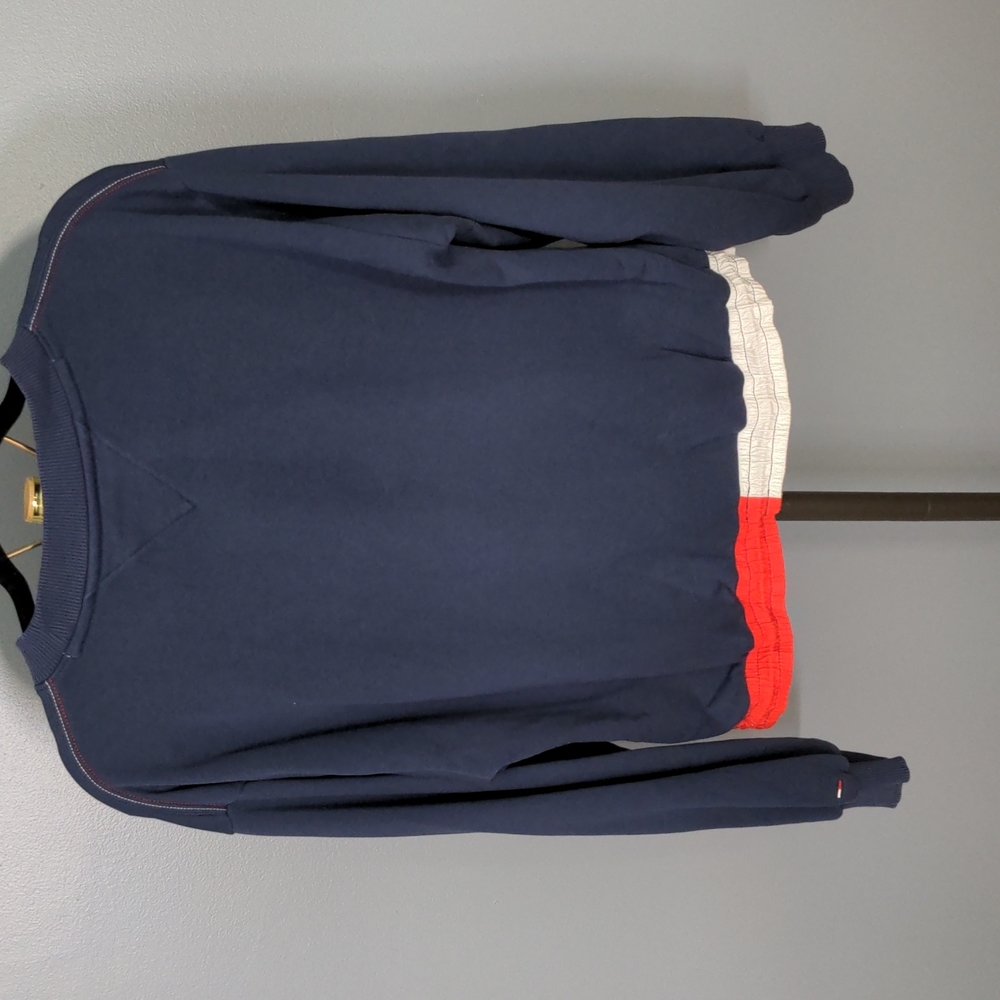 Tommy Hilfiger Denim Mixed Media sweatshirt Medium C203 - Picture 8 of 9